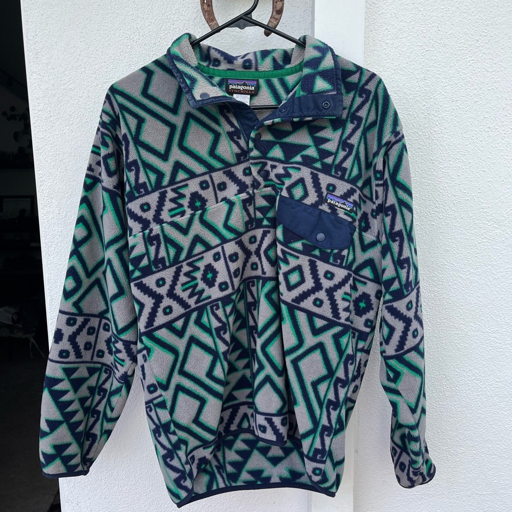Rare Men’s Patagonia Synchilla Aztec Pullover Jacket (Small)